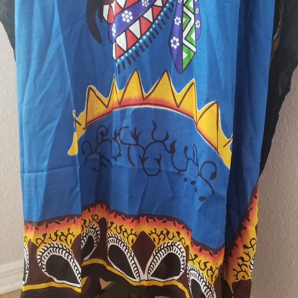 Just In: New/NWT African Woman Turquoise Kaftan … - Picture 10 of 14